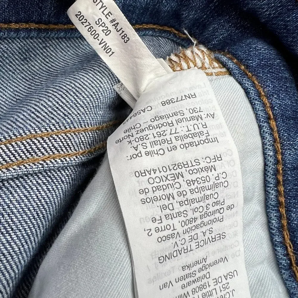 Madewell Curvy High Rise Skinny Crop Jeans 28